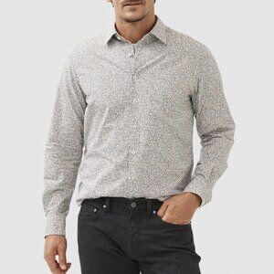 NWT Rodd & Gunn Kimbell Sports Fit Shirt Button Down Maple Leaves Leaf Print